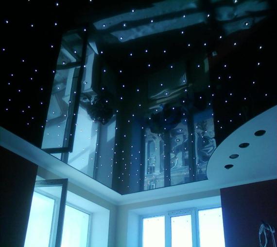 Потолок "звездное небо" в спальню 24 кв.м